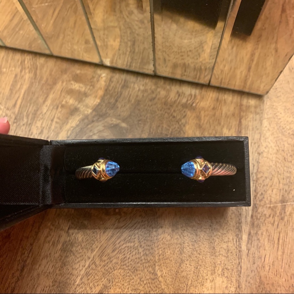 David Yurman Renaissance Bracelet with Blue Topaz